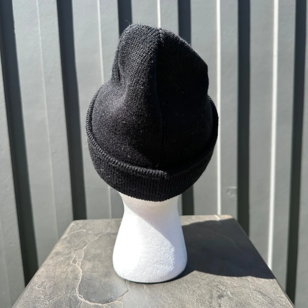 Brandy Melville “Killin’ It” Black Embroidered Beanie